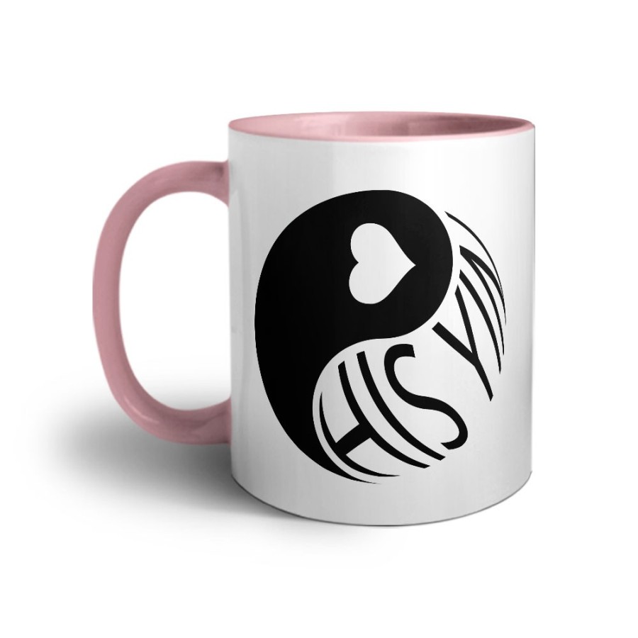 Tazza personalizzabile con nome his yin Love
