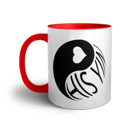 Tazza personalizzabile con nome his yin Love