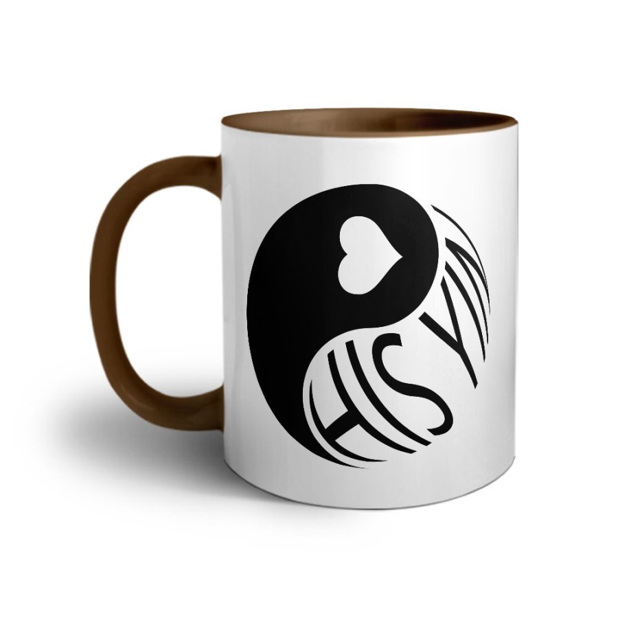 Tazza personalizzabile con nome his yin Love