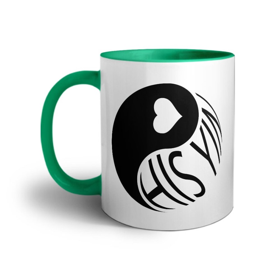 Tazza personalizzabile con nome his yin Love