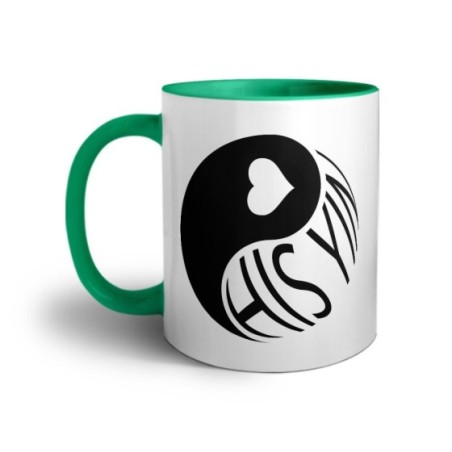 Tazza personalizzabile con nome his yin Love
