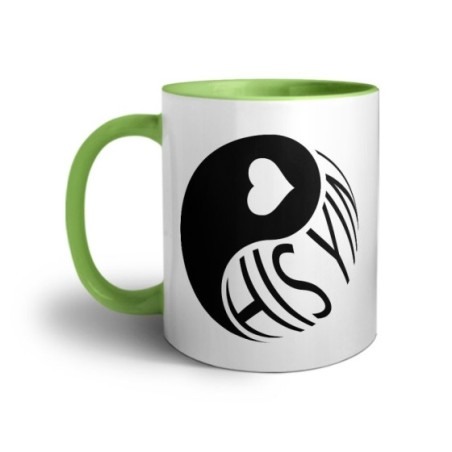 Tazza personalizzabile con nome his yin Love