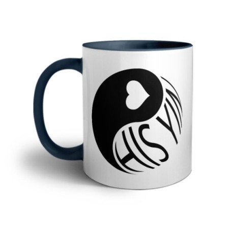Tazza personalizzabile con nome his yin Love