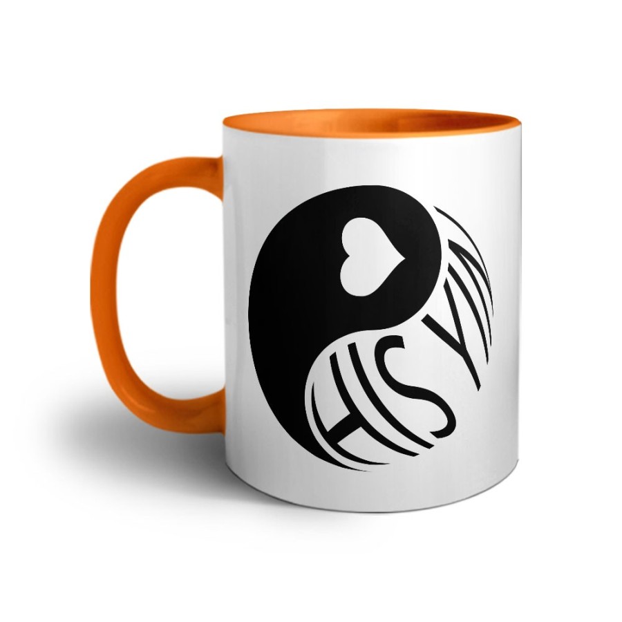 Tazza personalizzabile con nome his yin Love