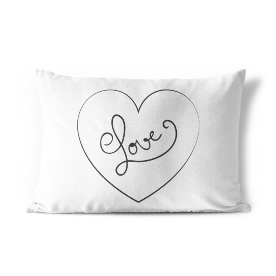 Federa personalizzabile con nome cuore love stilizzato Love