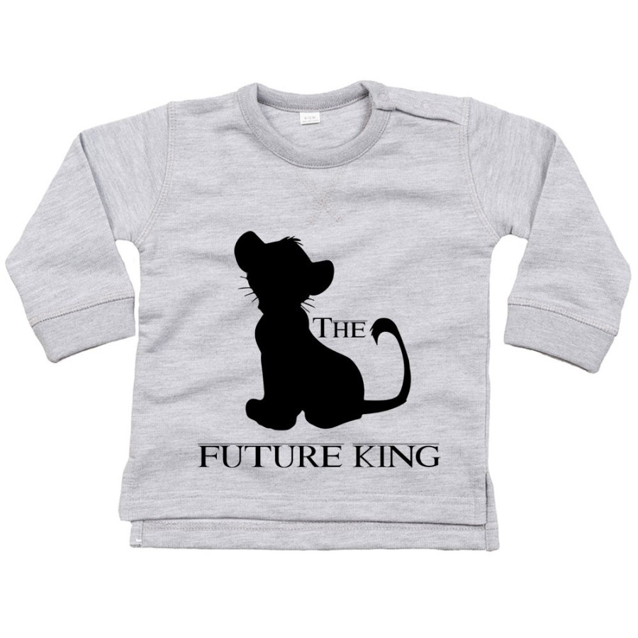 Felpa neonato the future king queem lion Per la famiglia