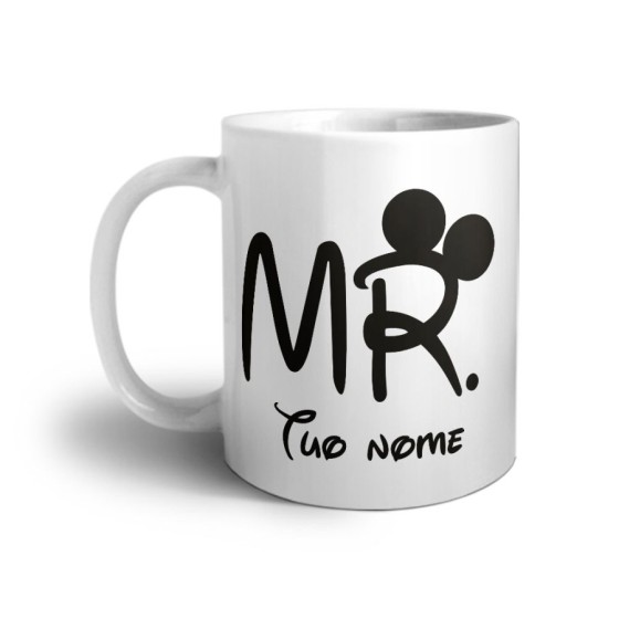 Tazza personalizzabile con nome mr con orecchie Love