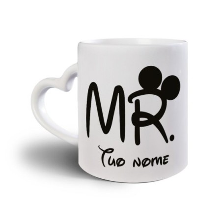 Tazza personalizzabile con nome mr con orecchie Love