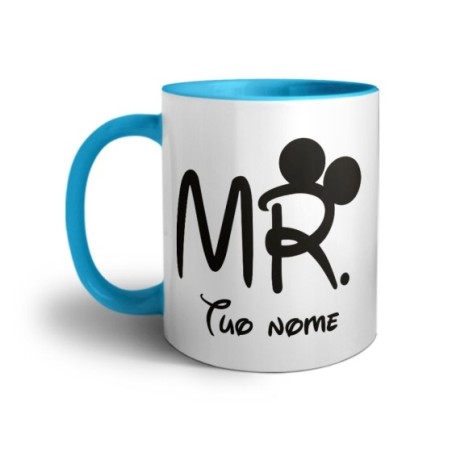 Tazza personalizzabile con nome mr con orecchie Love