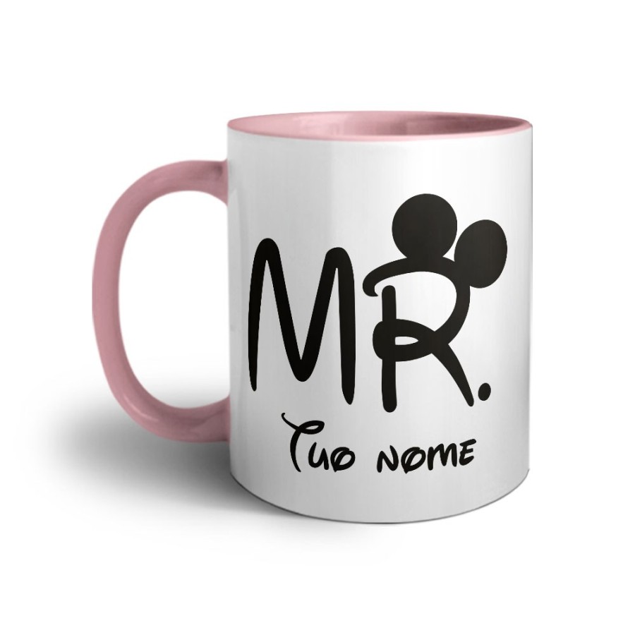 Tazza personalizzabile con nome mr con orecchie Love