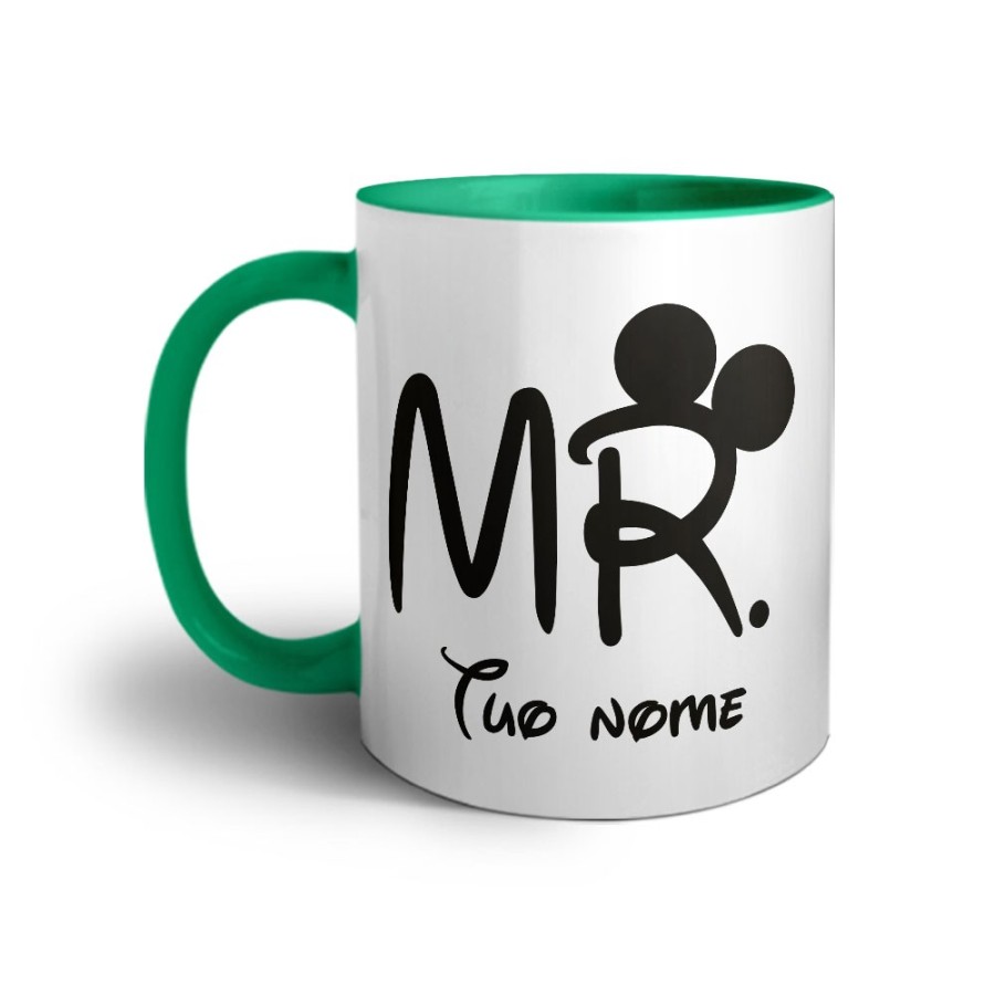 Tazza personalizzabile con nome mr con orecchie Love