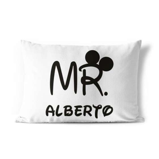 Federa personalizzabile con nome mr con orecchie Love
