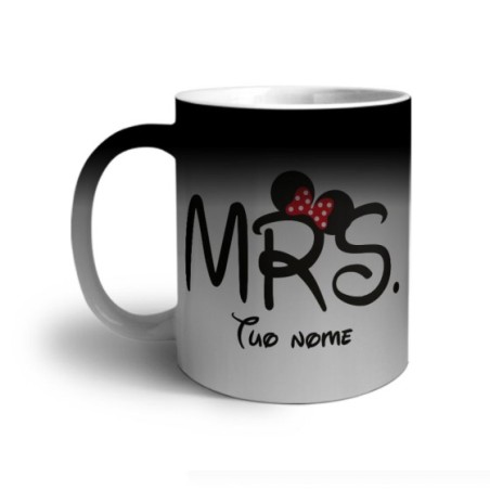 Tazza personalizzabile con nome mrs con orecchie Love