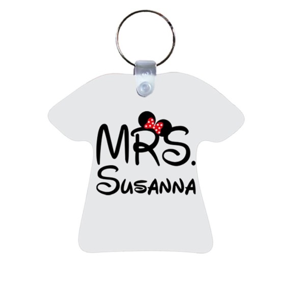 Portachiavi personalizzabile con nome mrs con orecchie Love