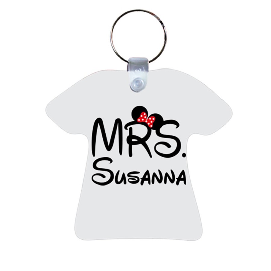Portachiavi personalizzabile con nome mrs con orecchie Love