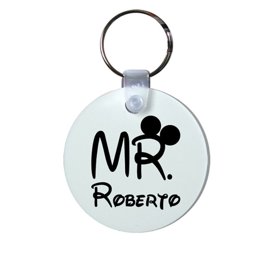 Portachiavi personalizzabile con nome mr con orecchie Love