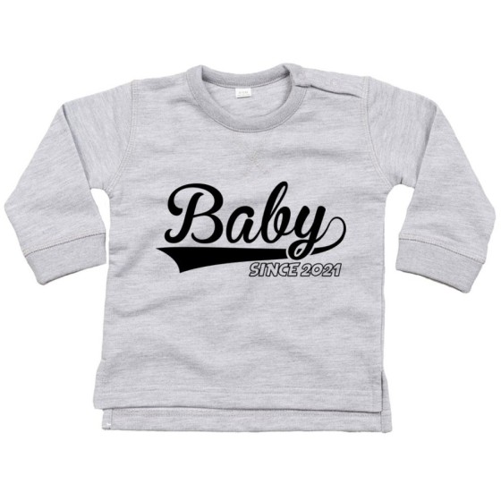 Felpa neonato personalizzata con anno baby since Per la famiglia