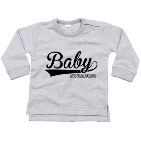Felpa neonato personalizzata con anno baby since