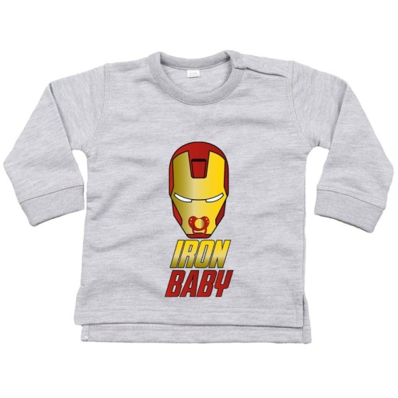 Felpa neonato iron baby Per la famiglia
