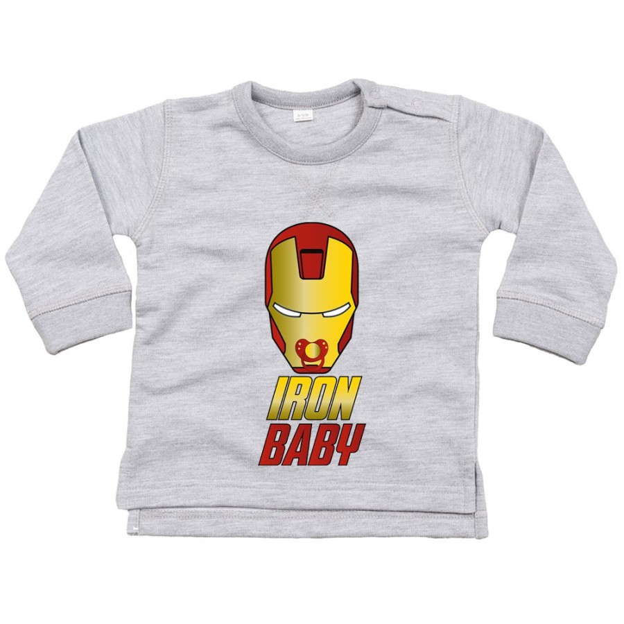 Felpa neonato iron baby Per la famiglia
