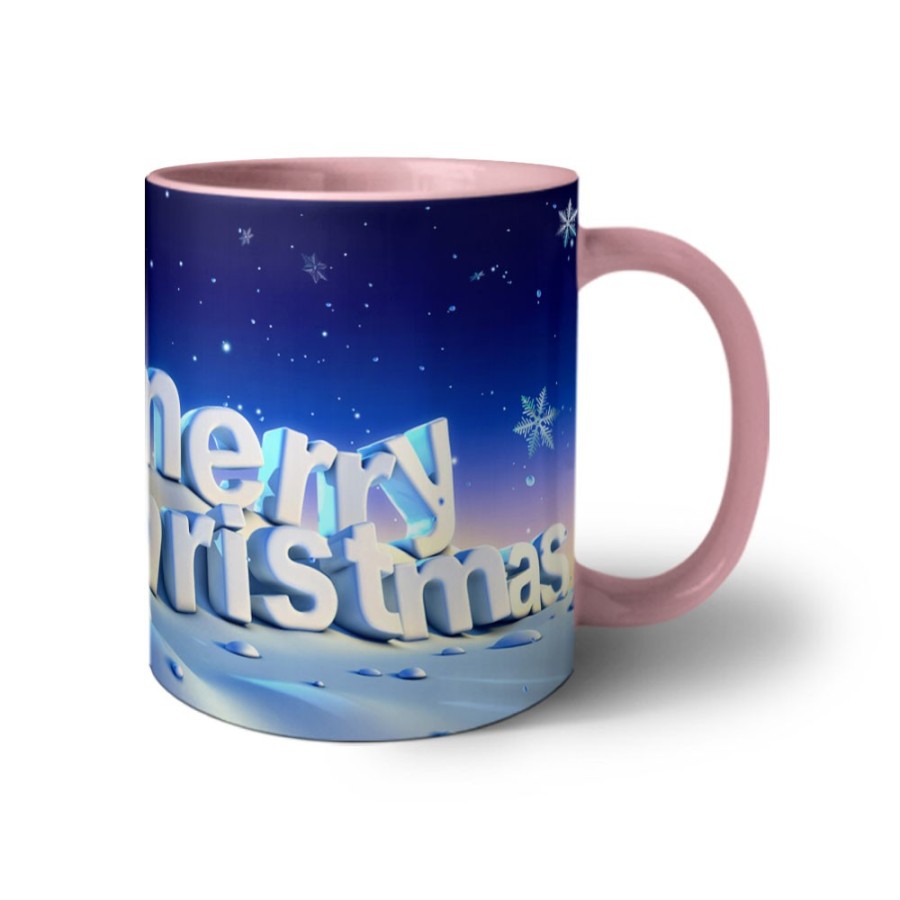 Tazza merry christmas con pupazzo di neve Natale