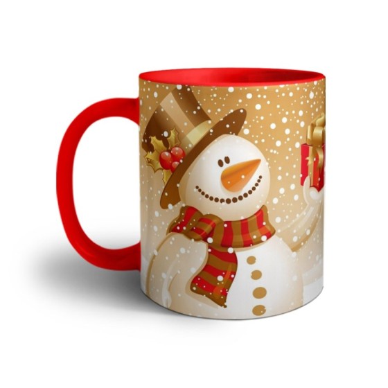 Tazza personalizzata con foto un regalo del pupazzo di neve Natale 2