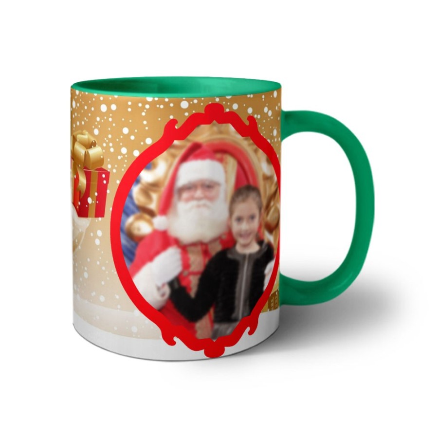 Tazza personalizzata con foto un regalo del pupazzo di neve Natale