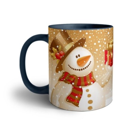 Tazza personalizzata con foto un regalo del pupazzo di neve Natale