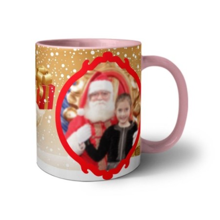 Tazza personalizzata con foto un regalo del pupazzo di neve Natale