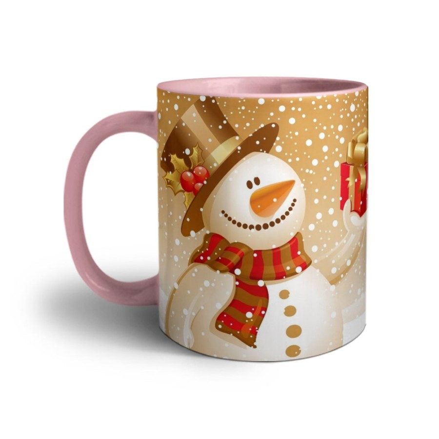 Tazza personalizzata con foto un regalo del pupazzo di neve Natale
