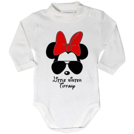 Body lupetto neonata personalizzato con nome little...