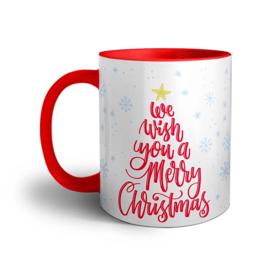 Tazza con nome we wish you a merry christmas Natale
