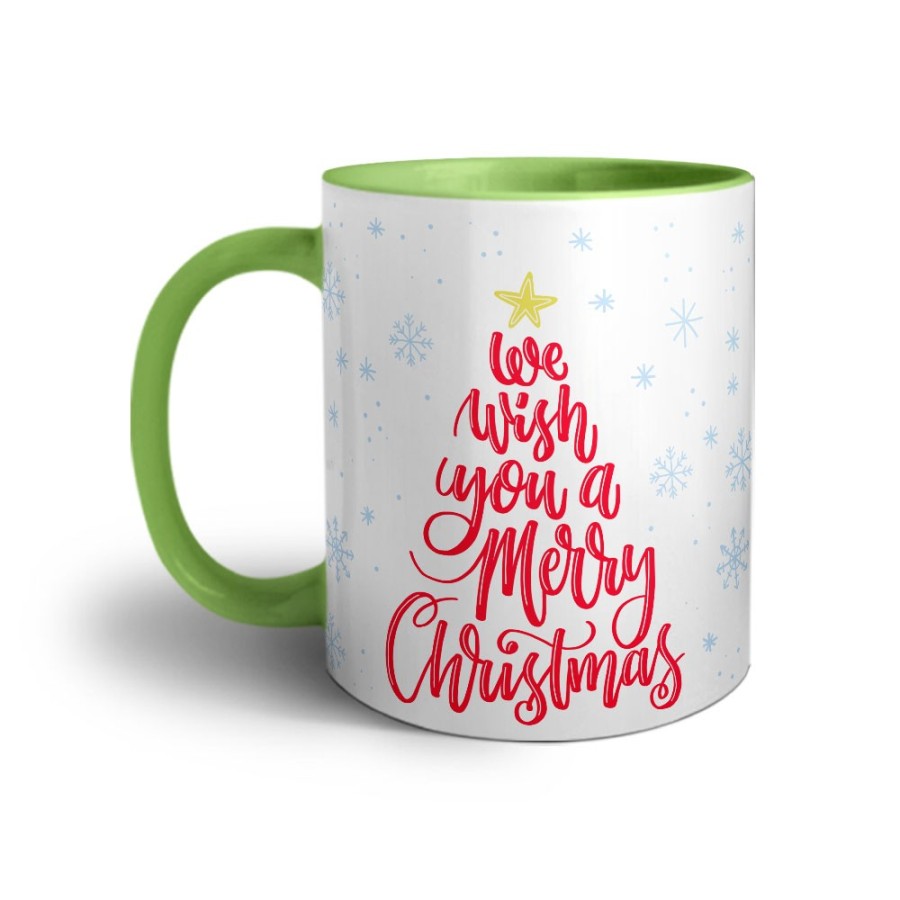 Tazza con nome we wish you a merry christmas Natale