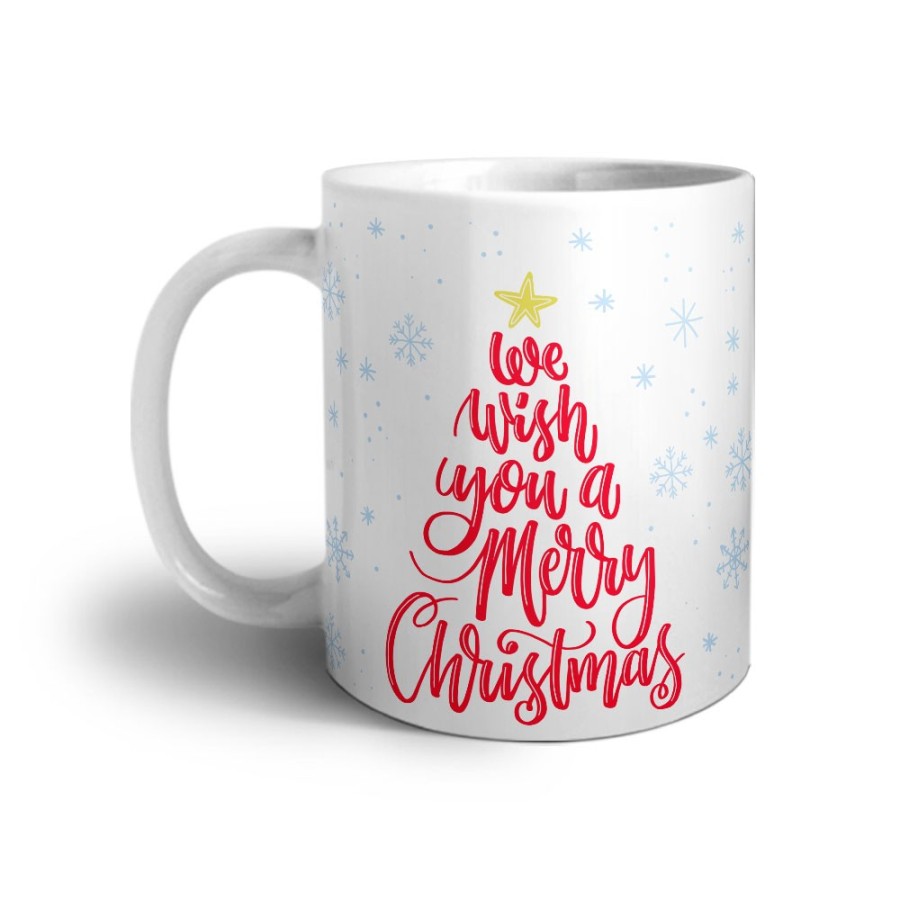 Tazza con nome we wish you a merry christmas Natale