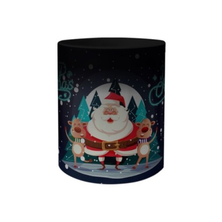 Tazza merry christmas con renne e babbo natale Natale