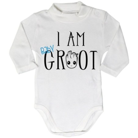 Body lupetto neonato i am baby groot