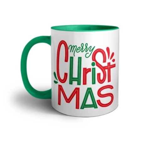 Tazza personalizzabile con nome merry christmas colorful colorful Natale