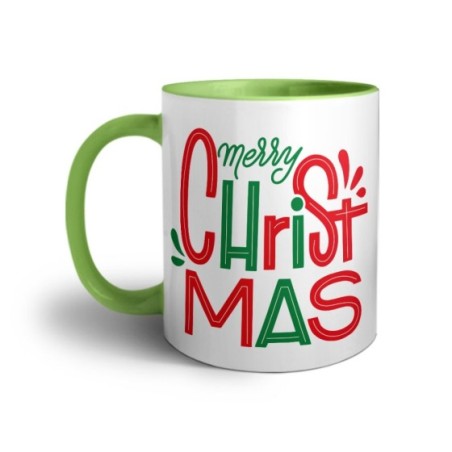 Tazza personalizzabile con nome merry christmas colorful colorful Natale