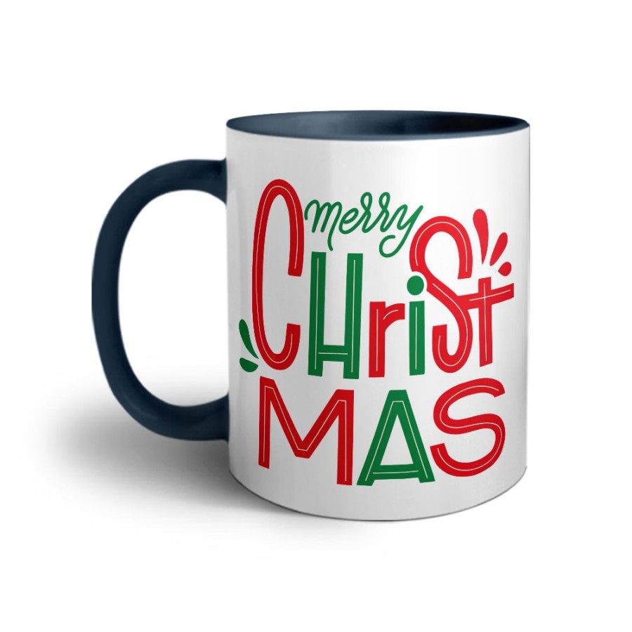 Tazza personalizzabile con nome merry christmas colorful colorful Natale