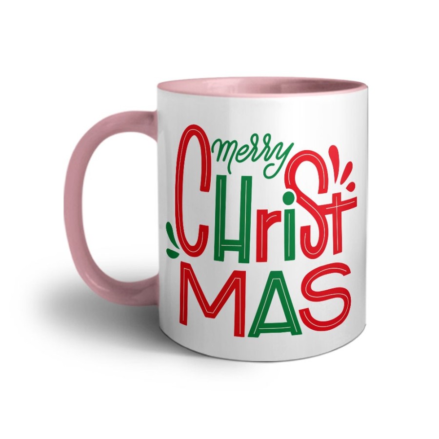 Tazza personalizzabile con nome merry christmas colorful colorful Natale