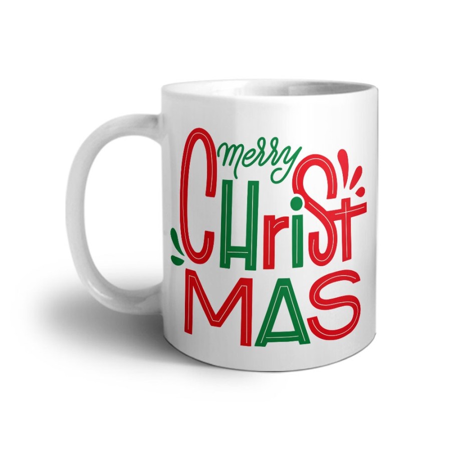 Tazza personalizzabile con nome merry christmas colorful colorful Natale