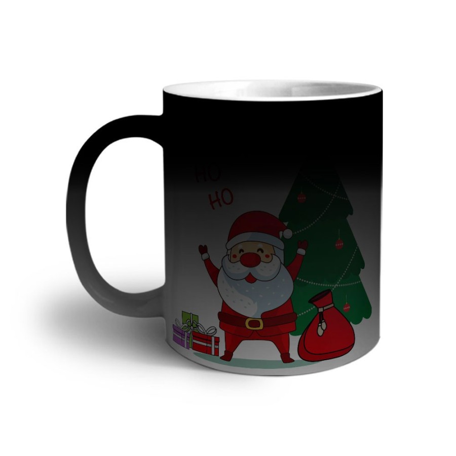 Tazza personalizzabile con nome ho ho ho babbo natale con i regali Natale