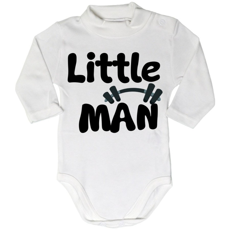 Body lupetto neonato little man little lady Per la famiglia