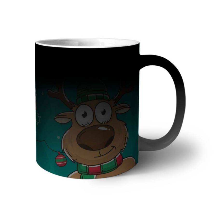 Tazza merry christmas con renna divertente Natale