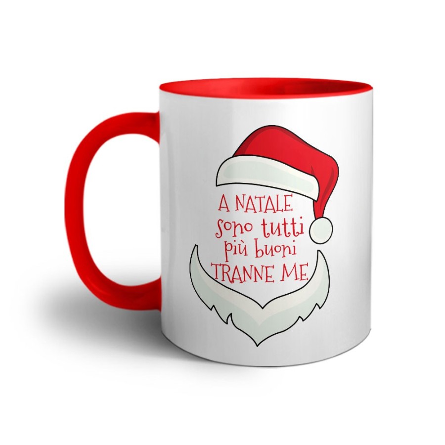 Tazza personalizzabile con nome a natale sono tutti più buoni tranne me Natale