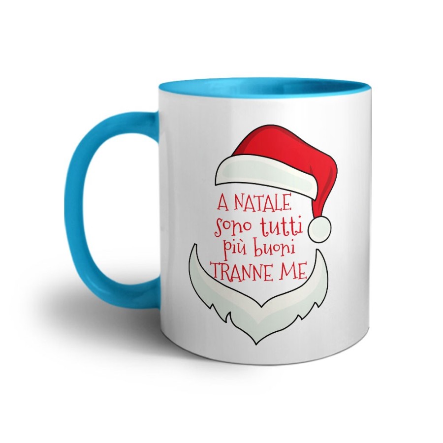 Tazza personalizzabile con nome a natale sono tutti più buoni tranne me Natale