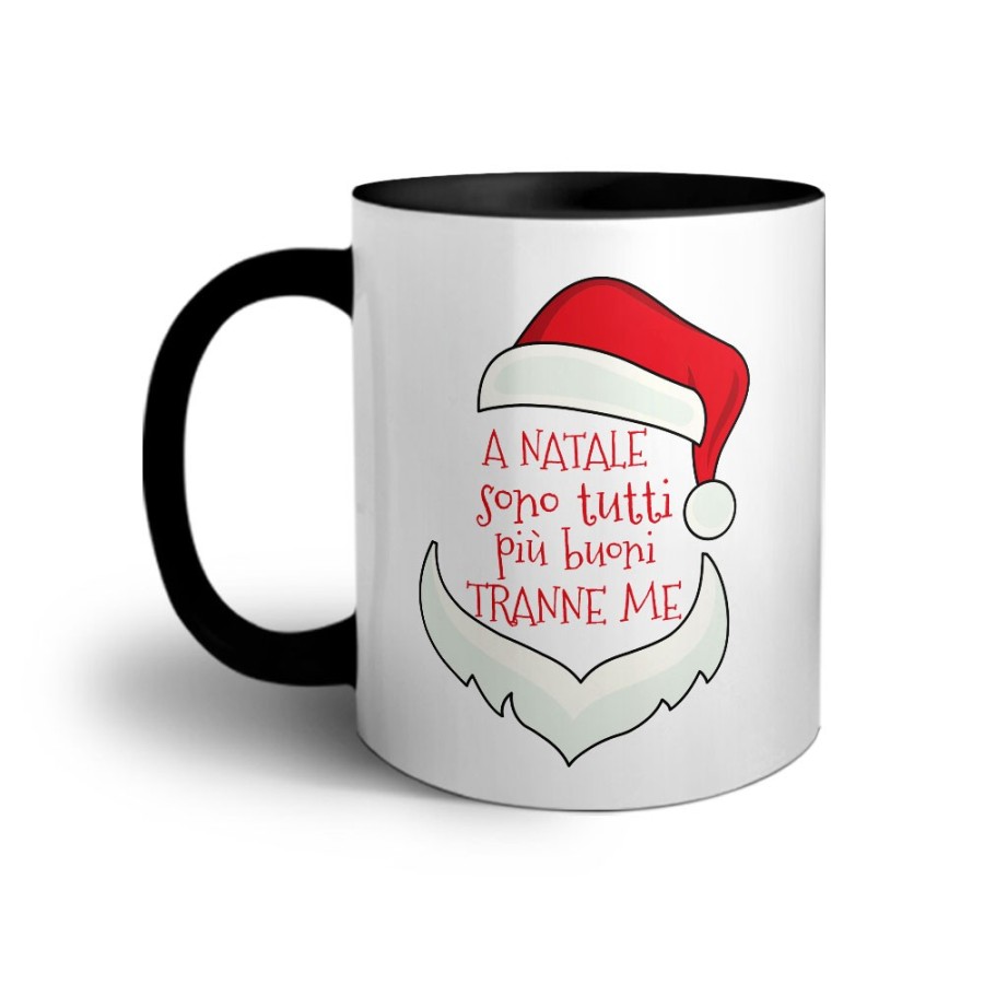 Tazza personalizzabile con nome a natale sono tutti più buoni tranne me Natale