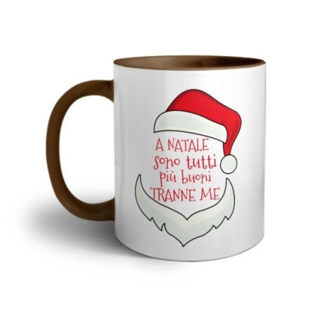 Tazza personalizzabile con nome a natale sono tutti più buoni tranne me Natale