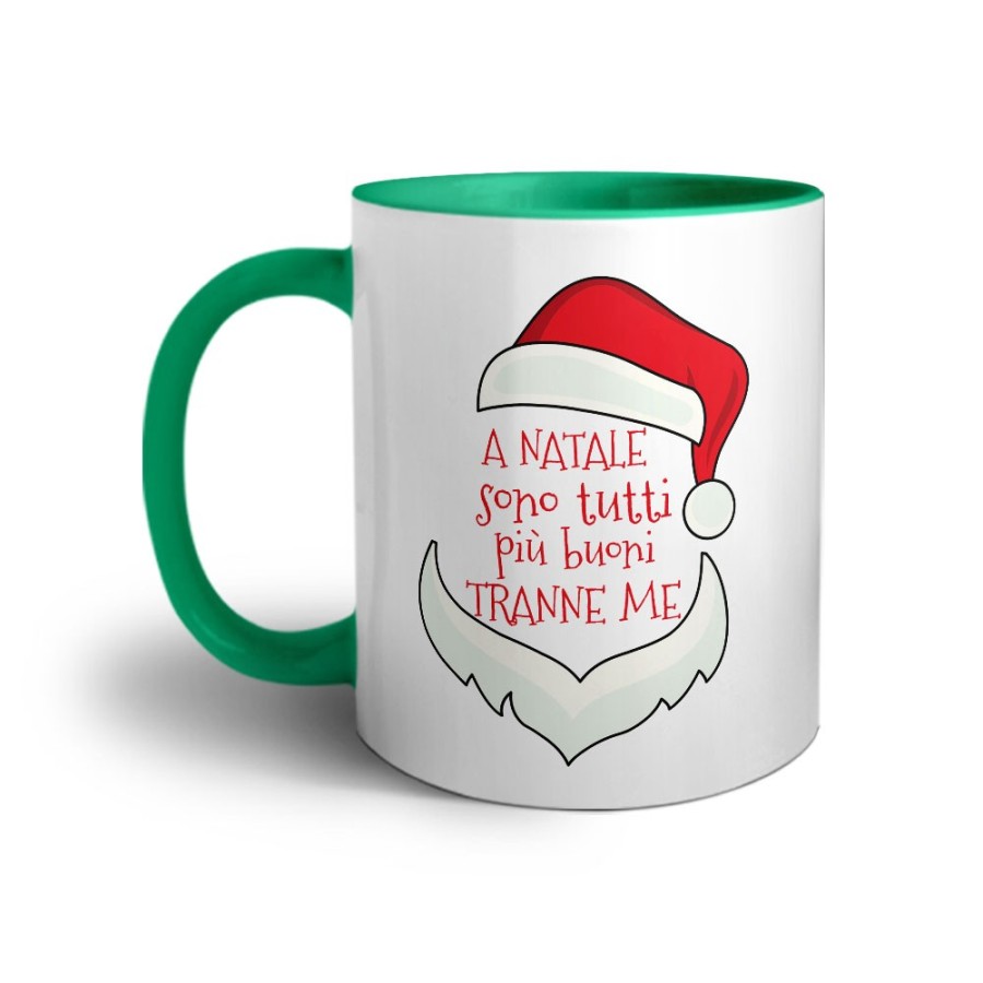 Tazza personalizzabile con nome a natale sono tutti più buoni tranne me Natale