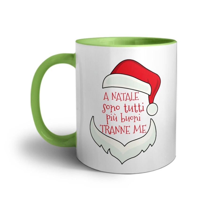Tazza personalizzabile con nome a natale sono tutti più buoni tranne me Natale